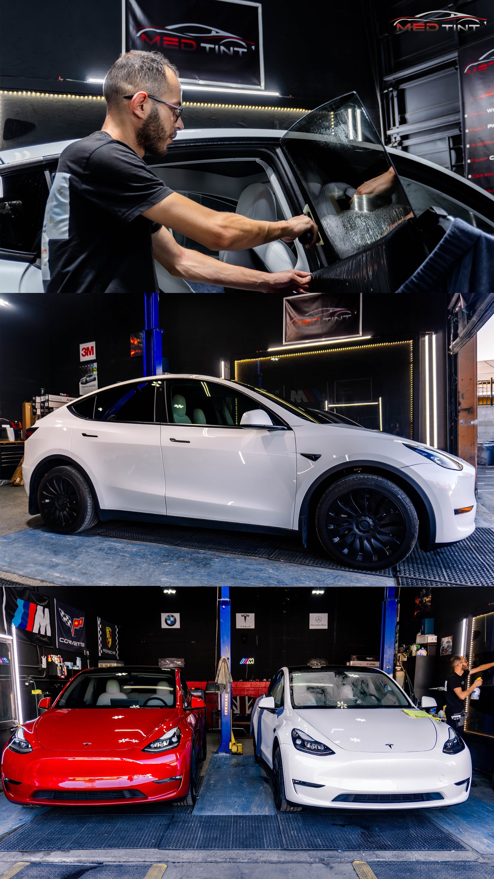 Ceramic window tint service at Med Tint Shop