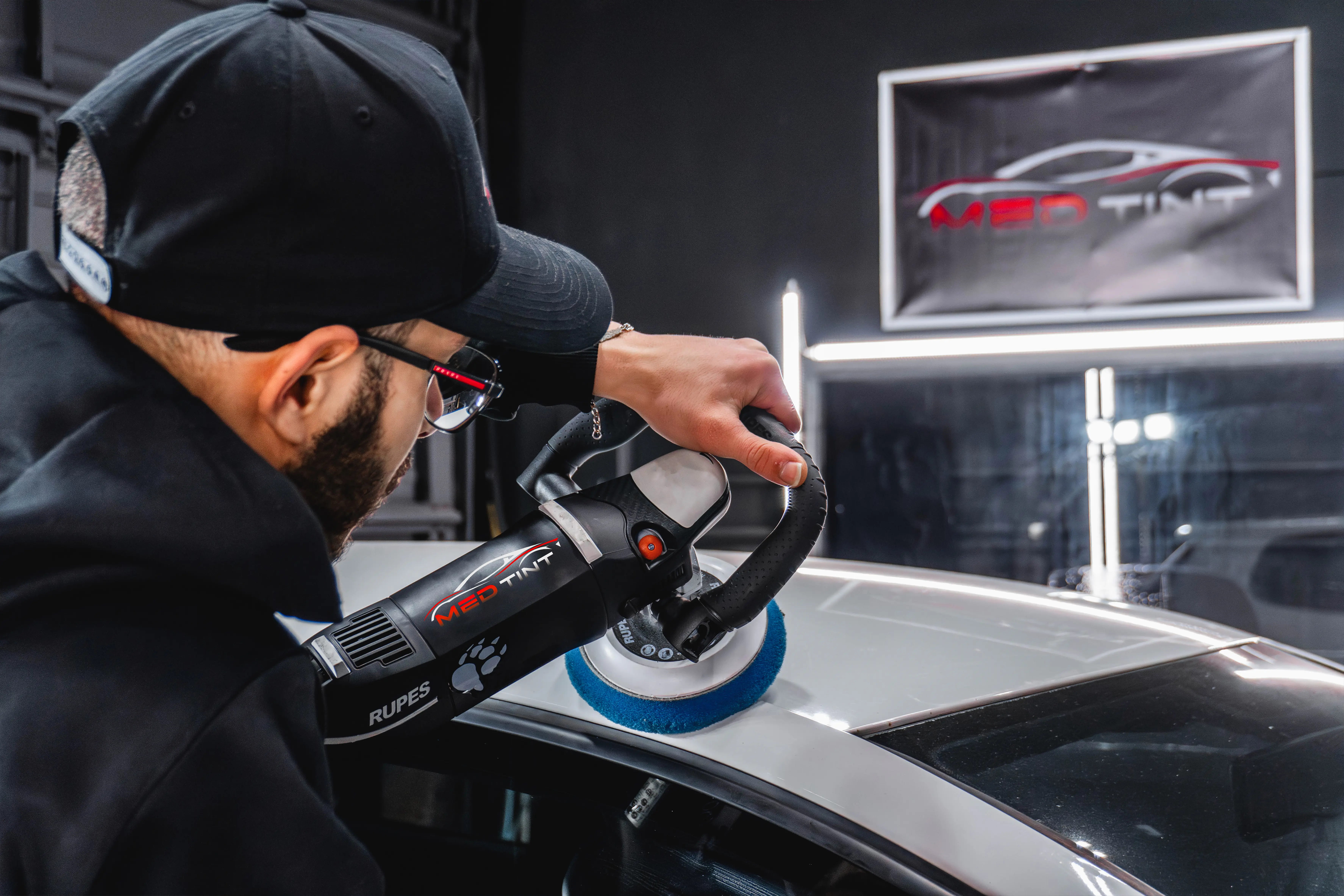 Porsche paint correction and detailing at Med Tint Shop