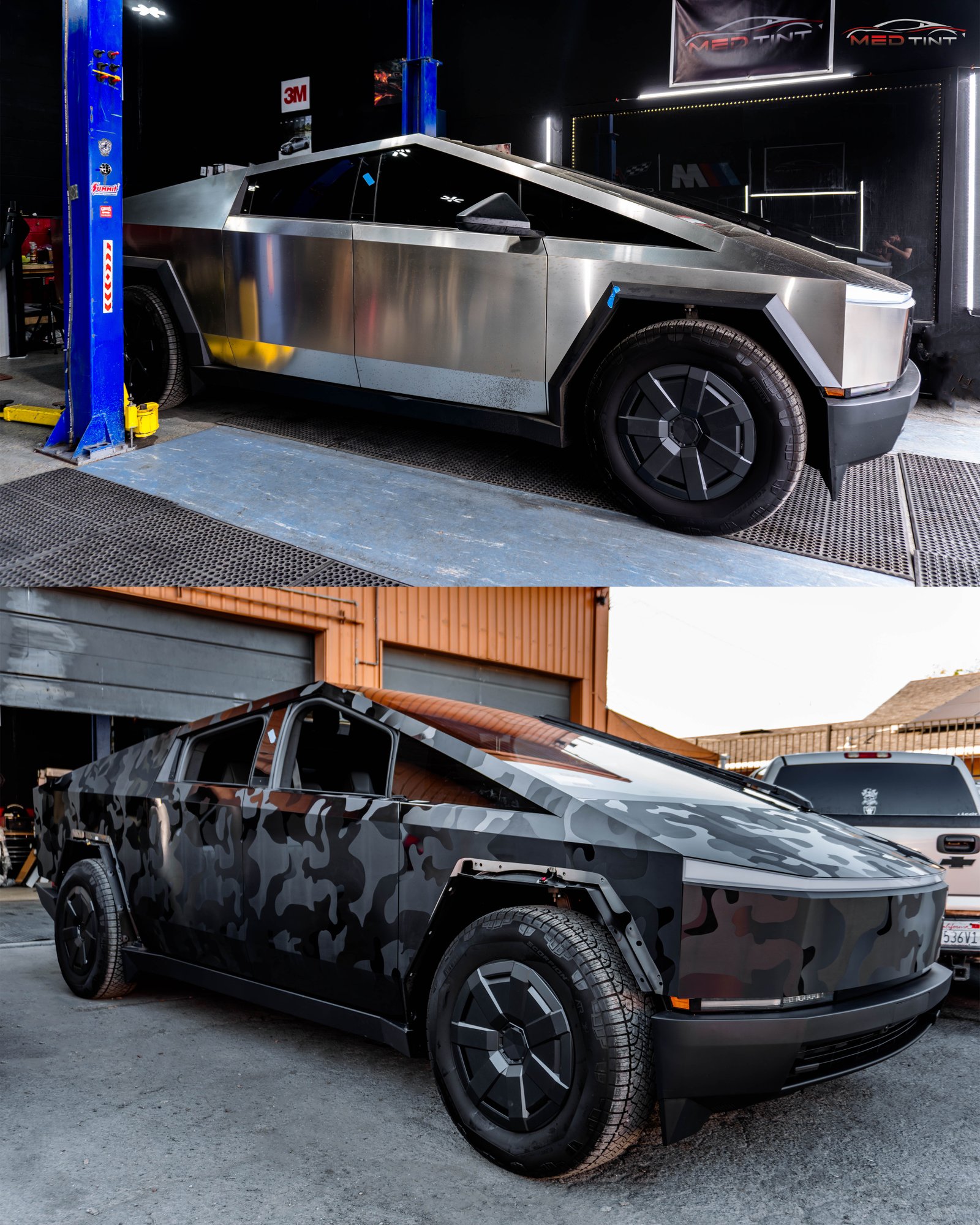 Tesla Cybertruck Before/After